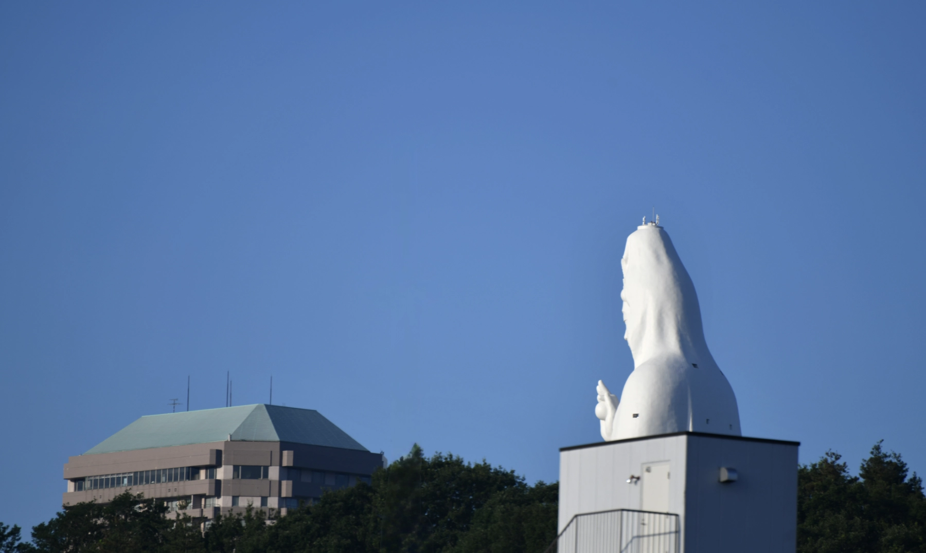 今日(2026/07/15)自宅から仙台大観音と青空 今日(2026/07/15)自宅から仙台大観音と青空